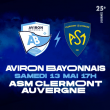 Match Aviron Bayonnais ASM Clermont à BAYONNE Stade Jean Dauger