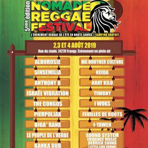 Nomade Reggae Festival - Pass 1 Jour Nomade Reggae Festival - Pass 1 Jour