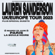 Concert LAUREN SANDERSON à PARIS @ La Boule Noire - Billets & Places