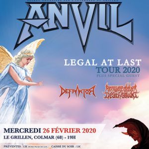 Anvil + Defraktor + Armageddon Death Squad Grillen Colmar Anvil + Defraktor + Armageddon Death Squad Grillen Colmar
