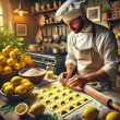 Atelier de fabrication des raviolis au Citron de Menton