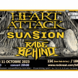 Concert HEART ATTACK + SUASION + RAGE BEHIND