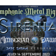 Concert Metal Symphonic Night" SIRENIA + AMBERIAN DAWN + DARK SARAH + REX &agrave; LYON @ Rock 'N Eat - Billets & Places