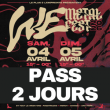Festival PASS 2 JOURS WE METAL FEST 2026 à Ris Orangis @ Le Plan Grande Salle - Billets & Places