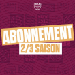 Match Abonnement 2/3-saison 2024/25