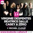 Concert Virginie Despentes / Béatrice Dalle / Casey & Zëro + Michel Cloup