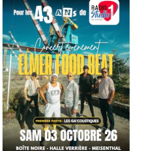 Affiche — Elmer Food Beat + les Ga'Coustiques