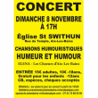 Concert HUMEUR ET HUMOUR - CHANSONS HUMOURISTIQUES &agrave; AIX LES BAINS @ EGLISE SAINT SWITHUN NN - Billets & Places