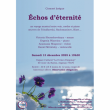 Concert ECHOS D'ETERNITE