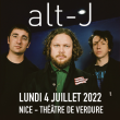 Concert alt-J à NICE @ Théatre de Verdure - Billets & Places