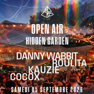 Affiche — Hidden Garden x Transbo Open-Air : Roulita, Danny Wabbit...