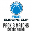 Carte PACK 3 MATCHS SECOND ROUND