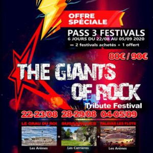 Festival The Giants Of Rock - Pass 3 Festivals 30 / 34 Festival The Giants Of Rock - Pass 3 Festivals 30 / 34