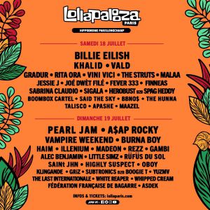 Lollapalooza Paris - Pass 2 Jours à Paris @ Hippodrome De Longchamp (Entrée Fes le 18 juillet ...