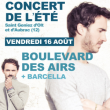 Concert BOULEVARD DES AIRS + BARCELLA &agrave; SAINT GENIEZ D'OLT @ PLACE DE LA MAIRIE - Billets & Places