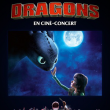 Projection DRAGONS EN CIN&Eacute;-CONCERT