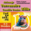 Festival ZAC EN SC&Egrave;NE / PASS 2 JOURS VENDREDI - SAMEDI