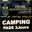 Concert FESTIVAL ON N'A PLUS 20 ANS VII - CAMPING PASS 3 JOURS à Fontenay le Comte @ Espace René Cassin - Billets & Places