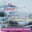 Atelier CUISINE SAINE, COURS DE PATISSERIE AVEC CHEF PARENTS/ENFANTS à GRÉSY SUR AIX @ CHATEAU BRACHET - Billets & Places