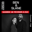 Carte BEN & SLANE à Salon de Provence @ Café-Musiques PORTAIL COUCOU - Billets & Places