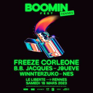 Concert Boomin Fest - Freeze Corleone, B.B. Jacques, J9ueve ...