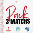 Match PACK 3 MATCHS
